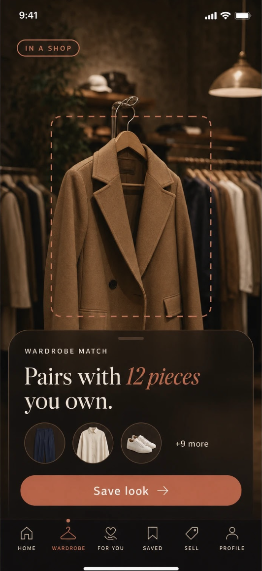 wear. in-shop view — pairs with 12 pieces you own